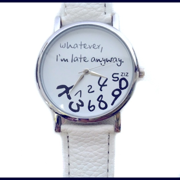 I’m Late Anyway Quartz Statement Watch. NWT - Picture 9 of 12